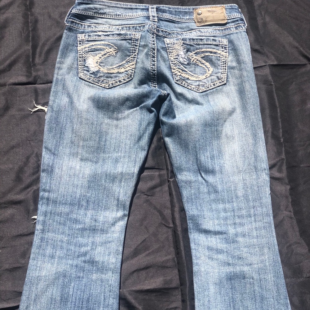 Silver women’s jeans